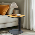 Table basse en pierre frittée grise et orange avec tiroirs – Carrée / Ronde