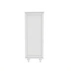 Bahut buffet minimaliste avec deux portes vitrées et un tiroir, meuble de rangement en bois pour salon, couloir