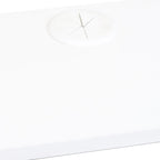 Meuble TV mural flottant blanc, 3 étagères avec éclairage LED