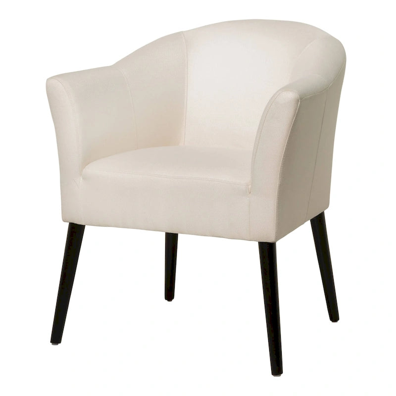 Fauteuil en tissu, Beige/Espresso · Bleu sarcelle · Bleu clair · Prune, une place, pieds noirs