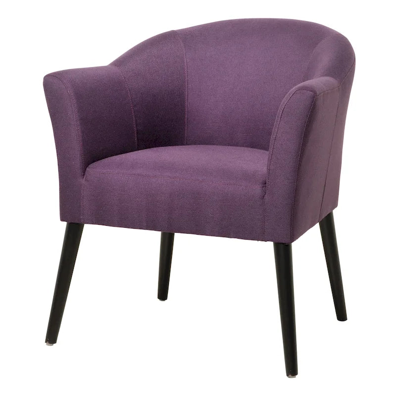 Fauteuil en tissu, Beige/Espresso · Bleu sarcelle · Bleu clair · Prune, une place, pieds noirs