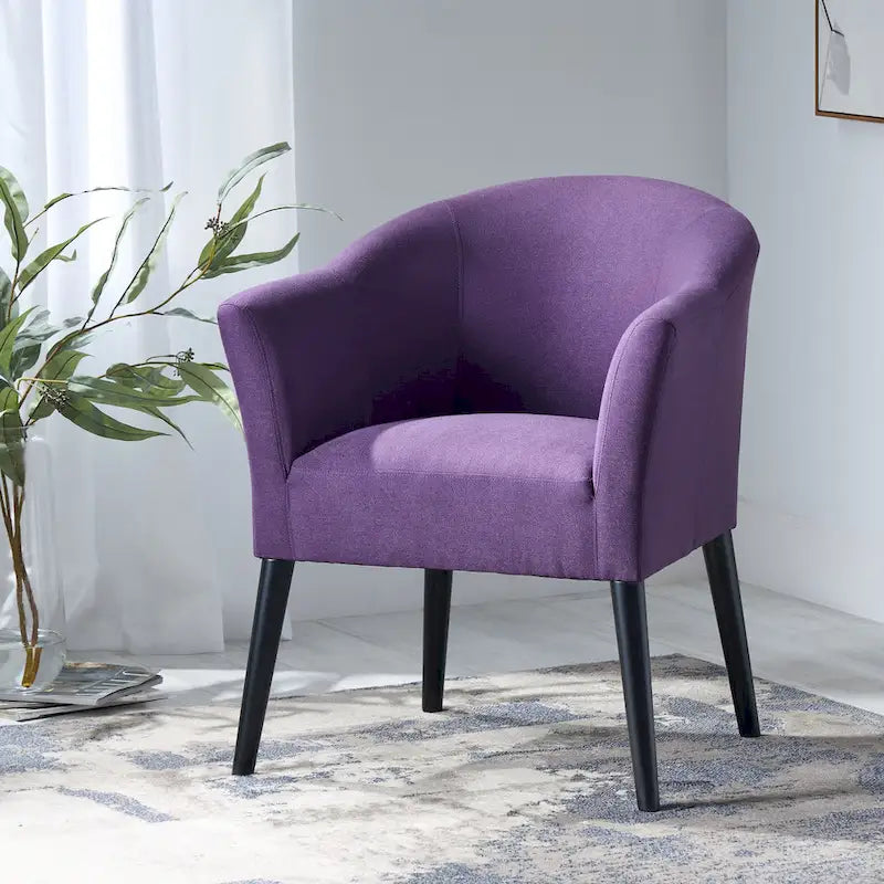 Fauteuil en tissu, Beige/Espresso · Bleu sarcelle · Bleu clair · Prune, une place, pieds noirs