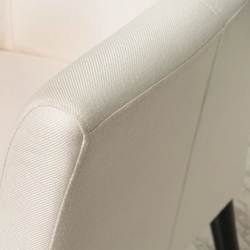 Fauteuil en tissu, Beige/Espresso · Bleu sarcelle · Bleu clair · Prune, une place, pieds noirs