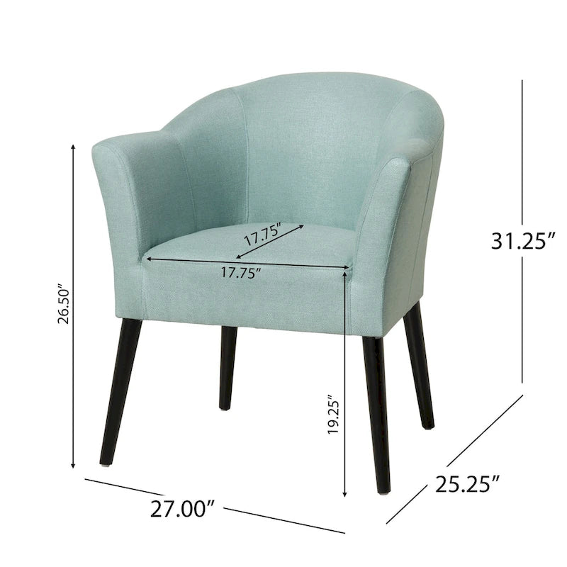 Fauteuil en tissu, Beige/Espresso · Bleu sarcelle · Bleu clair · Prune, une place, pieds noirs