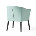 Fauteuil en tissu, Beige/Espresso · Bleu sarcelle · Bleu clair · Prune, une place, pieds noirs