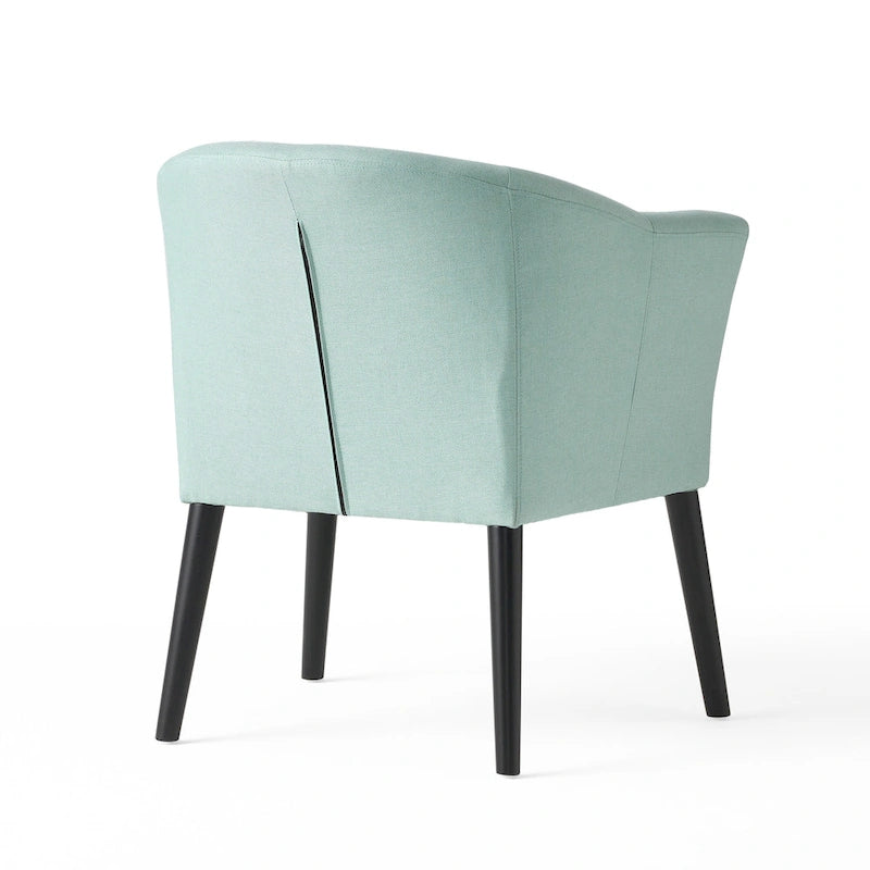 Fauteuil en tissu, Beige/Espresso · Bleu sarcelle · Bleu clair · Prune, une place, pieds noirs