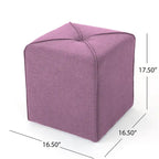 Repose-pieds carré capitonné une place – Rouge / Lavande / Bleu marine / Violet / Anthracite