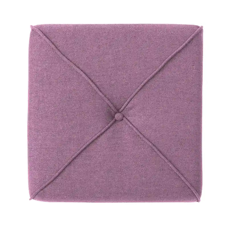 Repose-pieds carré capitonné une place – Rouge / Lavande / Bleu marine / Violet / Anthracite
