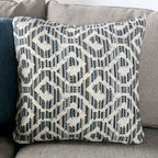 Canapé d'angle en chenille beige/gris, de style transitionnel, 5 places