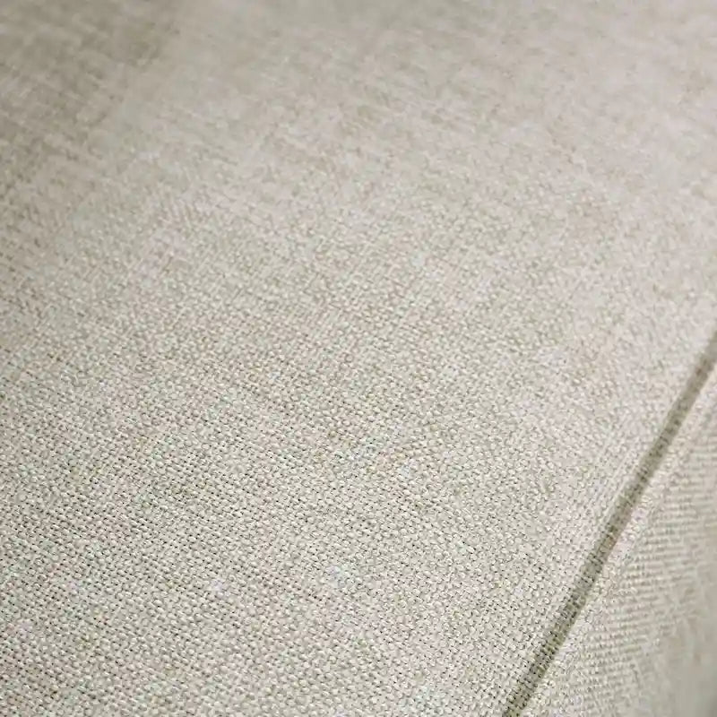 Canapé d'angle en chenille beige/gris, de style transitionnel, 5 places