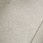 Canapé d'angle en chenille beige/gris, de style transitionnel, 5 places
