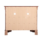 Meuble TV traditionnel en bois à 4 tiroirs, Blanc/Gris/Noir/Cerisier/Sarcelle/Chêne/Cappuccino/Beige