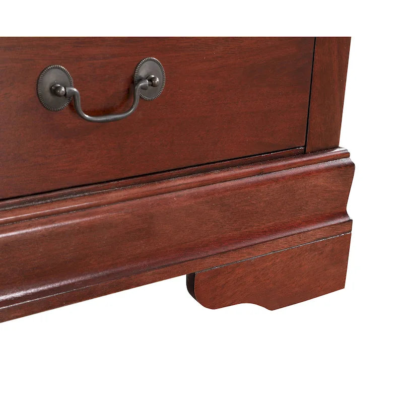 Meuble TV traditionnel en bois à 4 tiroirs, Blanc/Gris/Noir/Cerisier/Sarcelle/Chêne/Cappuccino/Beige