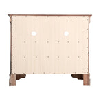 Meuble TV traditionnel en bois à 4 tiroirs, Blanc/Gris/Noir/Cerisier/Sarcelle/Chêne/Cappuccino/Beige