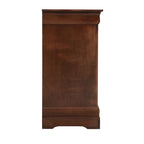 Meuble TV traditionnel en bois à 4 tiroirs, Blanc/Gris/Noir/Cerisier/Sarcelle/Chêne/Cappuccino/Beige