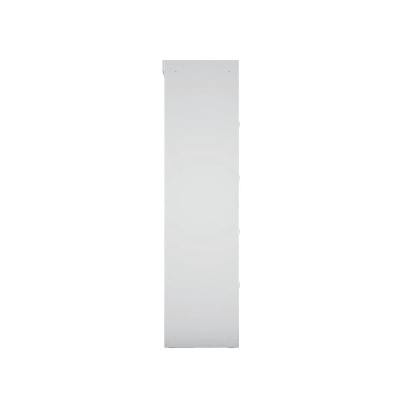 Armoire / Penderie autonome avec tiroirs et étagères ouvertes Bleu Nuit / Marron / Blanc – 1 personne