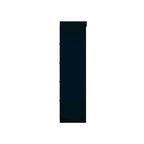 Armoire / Penderie autonome avec tiroirs et étagères ouvertes Bleu Nuit / Marron / Blanc – 1 personne