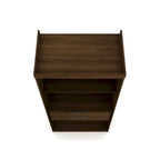 Armoire / Penderie autonome avec tiroirs et étagères ouvertes Bleu Nuit / Marron / Blanc – 1 personne