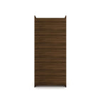 Armoire / Penderie autonome avec tiroirs et étagères ouvertes Bleu Nuit / Marron / Blanc – 1 personne