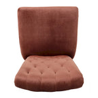 Chaises de salle à manger capitonnées en velours, noir / gris / rose, lot de 2