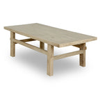 Artissance Hermosa Rustic Coffee Table Small Weathered Natural 48x22x16 - 48 x 22 x 16