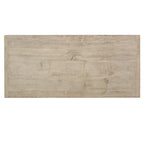 Table basse rustique marron naturel, 1 à 4 places, 122 x 56 x 41 cm