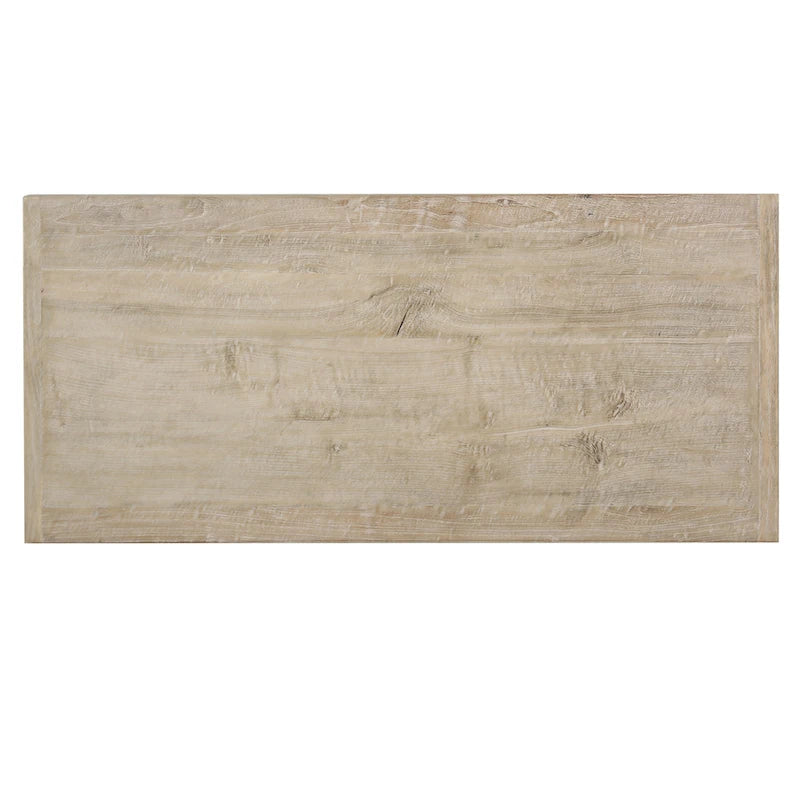 Table basse rustique marron naturel, 1 à 4 places, 122 x 56 x 41 cm