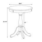Table d'appoint ronde noire, style contemporain, pour 1 personne
