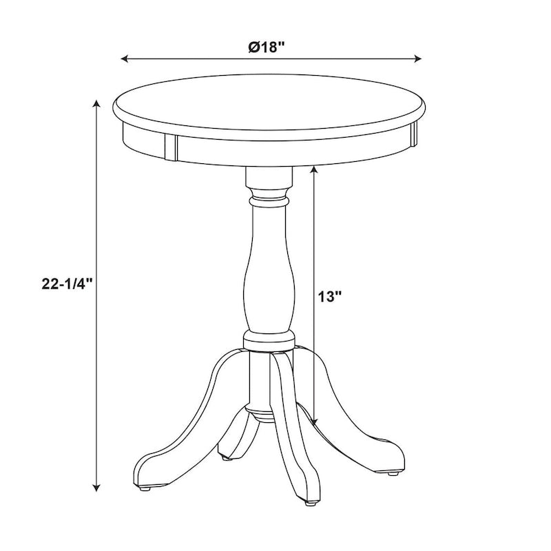 Table d'appoint ronde noire, style contemporain, pour 1 personne