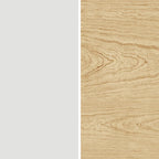 Table de salle à manger ronde à pied central en bois massif de 42 po – Noir / Blanc / Noyer foncé, 4 places