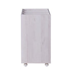Caisson de classement mobile verrouillable à 3 tiroirs contemporain rouge cacao/chêne blanc