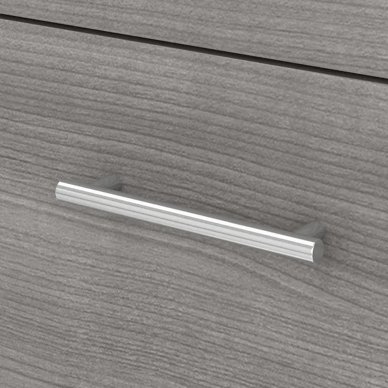 Bureau de direction bicolore de 183 cm avec tiroirs, 1 place