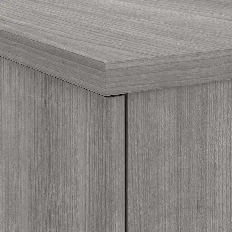 Bureau de direction bicolore de 183 cm avec tiroirs, 1 place