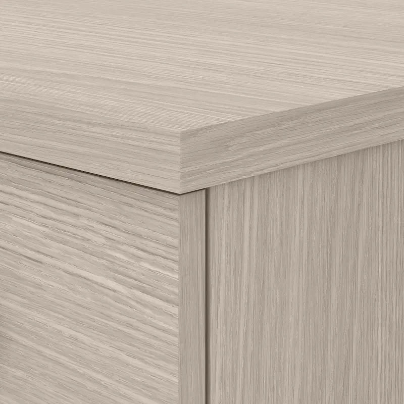 Bureau de direction bicolore de 183 cm avec tiroirs, 1 place