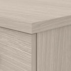 Bureau de direction bicolore de 183 cm avec tiroirs, 1 place