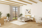 Plank and Beam Platform Panel Headboard Full-Size Bed
