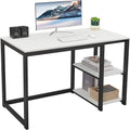 Bureau de travail à 2 niveaux pour 1 personne, 5 couleurs, 102 cm