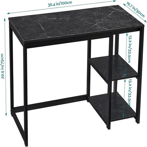 Bureau de travail à 2 niveaux pour 1 personne, 5 couleurs, 102 cm