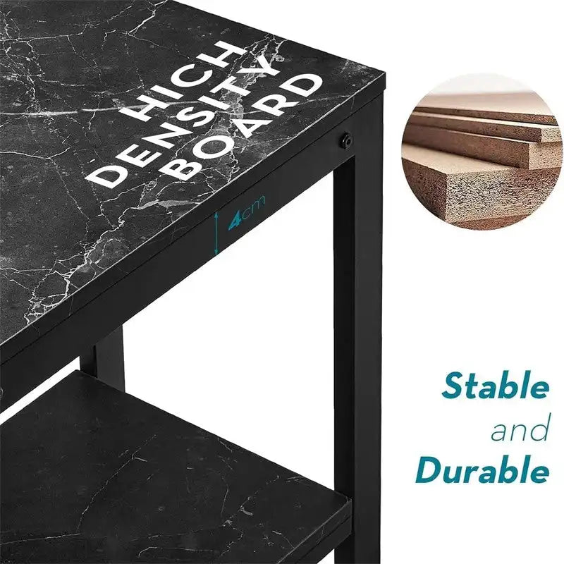 Bureau de travail à 2 niveaux pour 1 personne, 5 couleurs, 102 cm