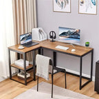 Bureau de travail à 2 niveaux pour 1 personne, 5 couleurs, 102 cm