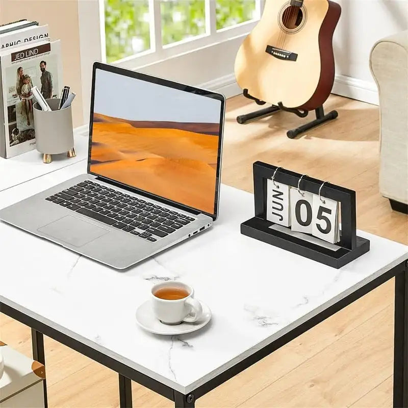 Bureau de travail à 2 niveaux pour 1 personne, 5 couleurs, 102 cm