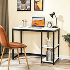 Bureau de travail à 2 niveaux pour 1 personne, 5 couleurs, 102 cm