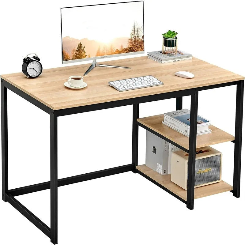 Bureau de travail à 2 niveaux pour 1 personne, 5 couleurs, 102 cm