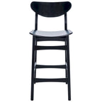 Tabouret de comptoir, style Mid-century, 1 place – Noyer / Naturel / Noir / Blanc