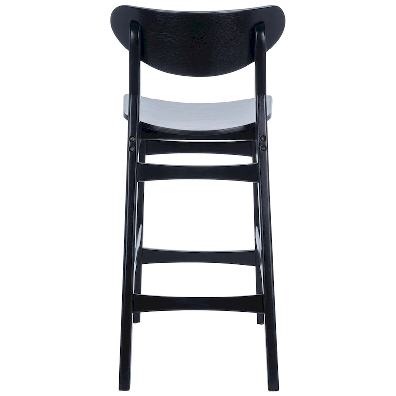 Tabouret de comptoir, style Mid-century, 1 place – Noyer / Naturel / Noir / Blanc