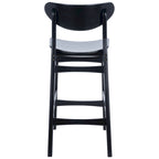 Tabouret de comptoir, style Mid-century, 1 place – Noyer / Naturel / Noir / Blanc