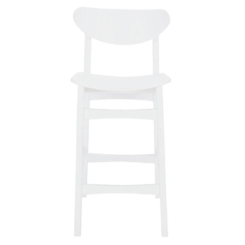 Tabouret de comptoir, style Mid-century, 1 place – Noyer / Naturel / Noir / Blanc