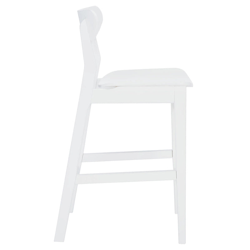 Tabouret de comptoir, style Mid-century, 1 place – Noyer / Naturel / Noir / Blanc