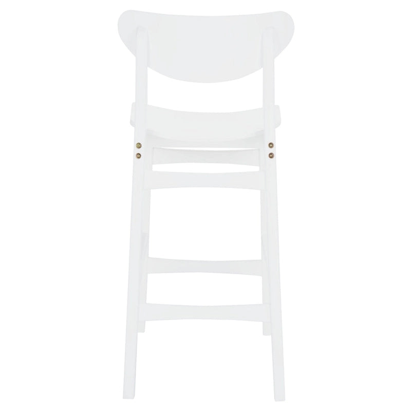 Tabouret de comptoir, style Mid-century, 1 place – Noyer / Naturel / Noir / Blanc