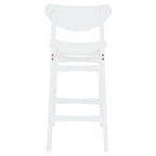 Tabouret de comptoir, style Mid-century, 1 place – Noyer / Naturel / Noir / Blanc